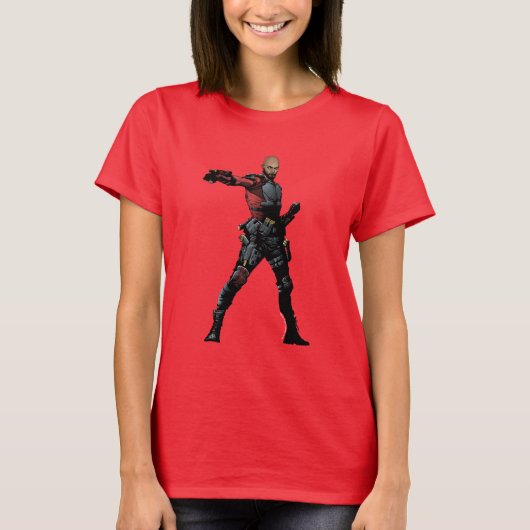 T-shirt Équipe de suicide | Deadshot Comic Book Art (Devant)