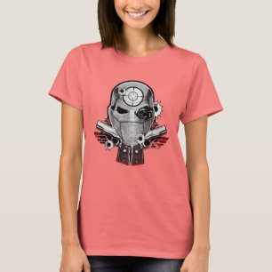 T-shirt Équipe de suicide   Deshot Masque & Armes Tatouage