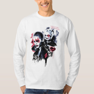 T-shirt Équipe de suicide | Graffiti peint Joker & Harley