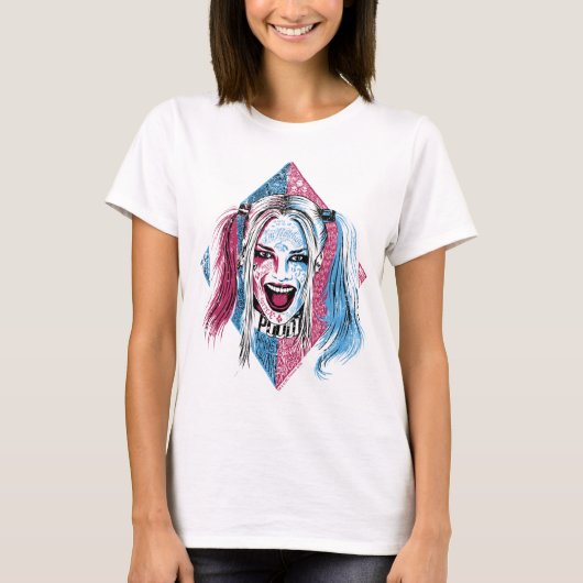 T-shirt Équipe de suicide | Harley Laugh (Devant)