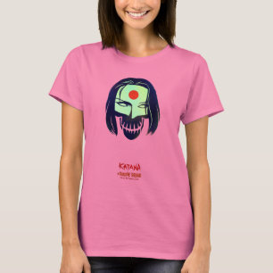 T-shirt Équipe de suicide   Icône de tête Katana