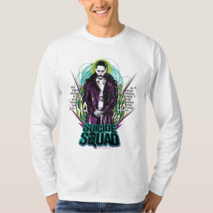 T-shirt Équipe de suicide   Joker Retro Rock Graphic