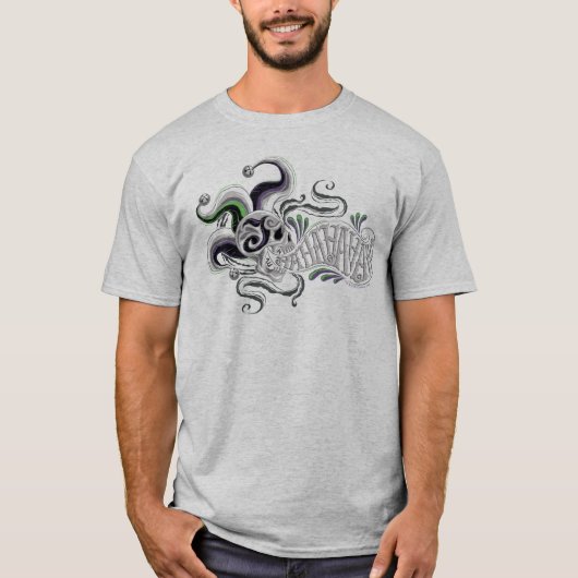 T-shirt Équipe de suicide | Joker Skull - Haha (Devant)