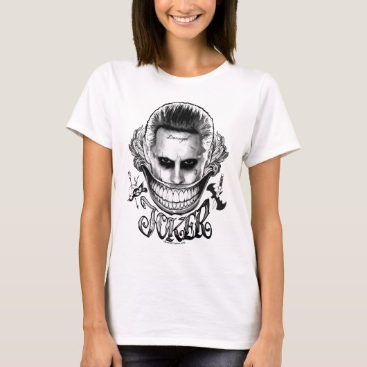 T-shirt Équipe de suicide | Joker Smile 2 (Devant)