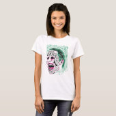 T-shirt Équipe de suicide | Rire Joker Head Sketch (Devant entier)