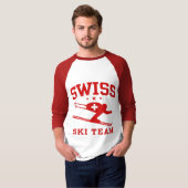 T-shirt Équipe de Suisse de ski (Devant entier)