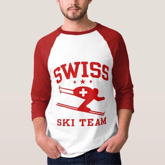 T-shirt Équipe de Suisse de ski (Devant)