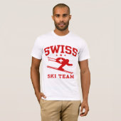 T-shirt Équipe de Suisse de ski (Devant entier)