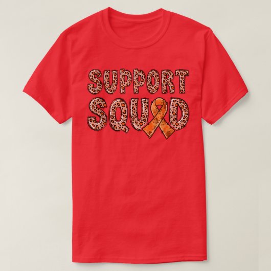 T-shirt Équipe de support des Empreintes de léopard de rub (Design devant)