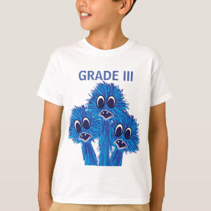 T-shirt Équipe de troisième année Ému Autruche Oiseau
