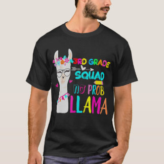 T-shirt Équipe de troisième année No Prob Llama 3e année R