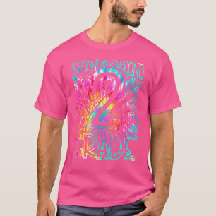 T-shirt Équipe de typographie de 2e année Tie Dye Thé de 2
