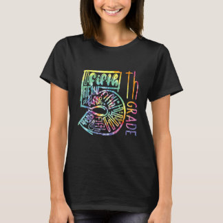 T-shirt Équipe de typographie de 5e année Professeur de ci