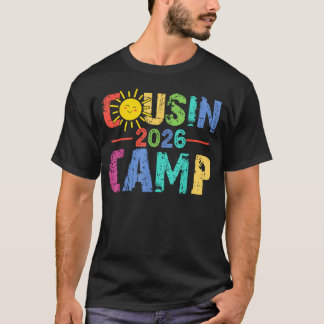 T-shirt Équipe de vacances d'été de camping en famille Cou