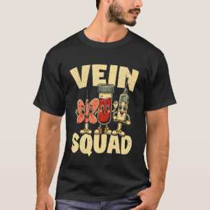 T-shirt Équipe de veine de phlébo drôle de phlébotomiste