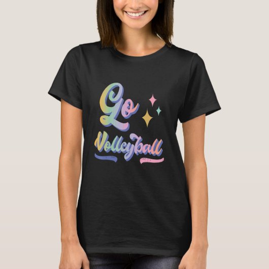 T-shirt Équipe de volley-ball Go (Devant)