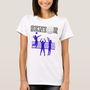 T-shirt Équipe de volley-ball senior filles avec silhouett