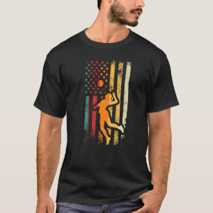 T-shirt Équipe de volley-ball sportive rétro Sport Net Spi