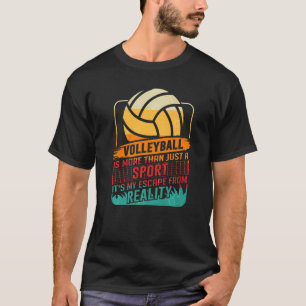 T-shirt Équipe de volley-ball sportive rétro Sport Net Spi