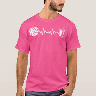 T-shirt Équipe de volley-ball Sports Heartbeat Ekg Beach V