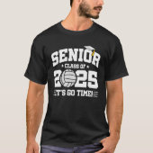 T-shirt Équipe de volleyball Classe 2025 Graduation Senior (Devant)