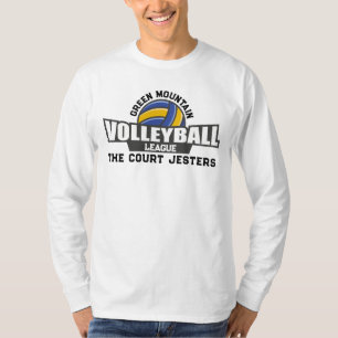 T-shirt Équipe de volleyball personnalisée Nom Club Ligue