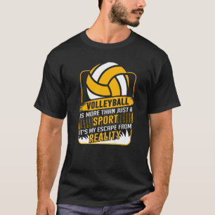T-shirt Équipe de volleyball sportif rétro Sport Net Spike