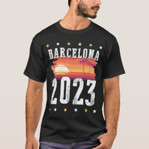 T-shirt Équipe de voyage de vacances à Barcelone 2023