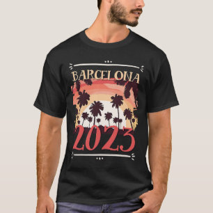T-shirt Équipe de voyage de vacances à Barcelone 2023  1