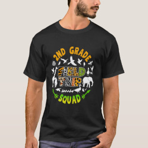 T-shirt Équipe de voyage scolaire au zoo de 2e année corre