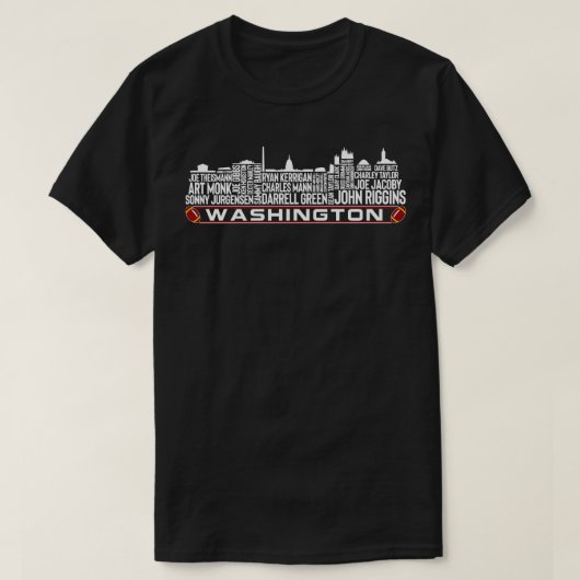 T-shirt Équipe de Washington Toutes les légendes du temps  (Design devant)