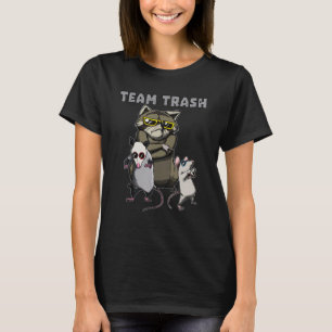 T-shirt Équipe Déchets Opossum Raton laveur Rat Animaux P
