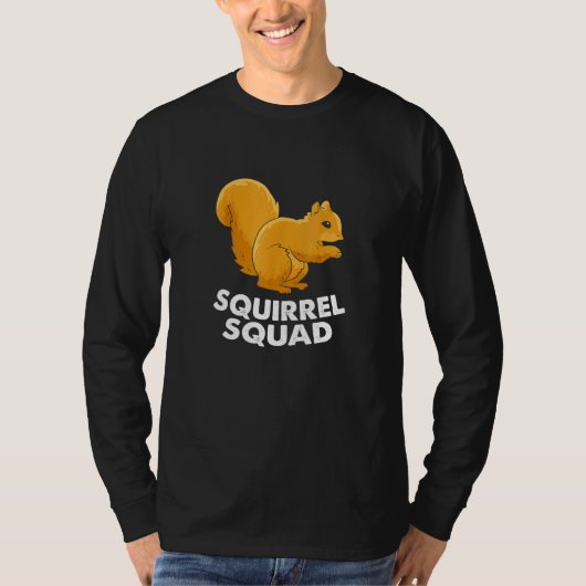 T-shirt Équipe d'écureuils Écureuil (Devant)