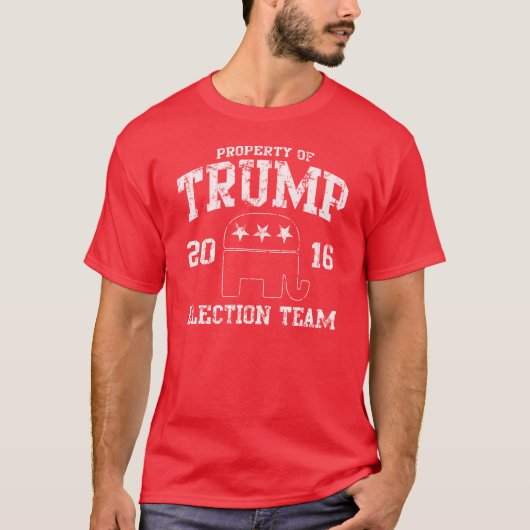 T-shirt Équipe d'élection de républicain de l'atout 2016 (Devant)