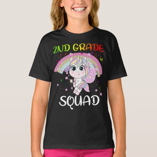 T-shirt Équipe d'élèves de 2e année 3e équipe d'enseignant (Devant)