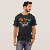 T-shirt Équipe d'élèves de 4e année Première équipe d'ense (Devant entier)