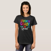 T-shirt Équipe d'élèves de 7e année 7e équipe d'enseignant (Devant entier)