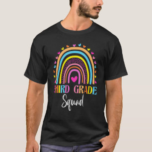 T-shirt Équipe d'élèves de troisième année Rainbow Enseign