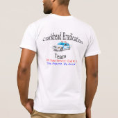 T-shirt Équipe d'élimination de Crackhead - la police (Dos)