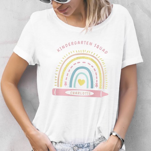 T-shirt Équipe D'Enfants Enseignant De Retour À L'École