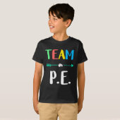 T-shirt Équipe d'enseignant d'école d'E.P. Enseignant d'E. (Devant entier)