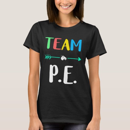 T-shirt Équipe d'enseignant d'éducation physique scolaire (Devant)