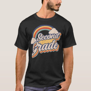 T-shirt Équipe d'enseignants 2e année Retro Girls Boys 2e
