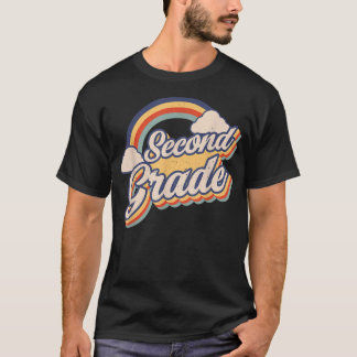 T-shirt Équipe d'enseignants 2e année Retro Girls Boys 2e 