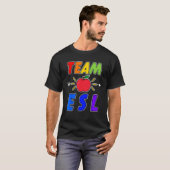 T-shirt Équipe d'enseignants d'anglais langue seconde Inst (Devant entier)