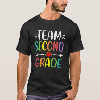 T-shirt Équipe d'enseignants de 2e année pour filles garço