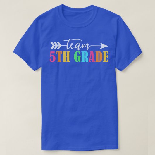 T-shirt Équipe d'enseignants de 5e année (Design devant)