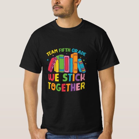 T-shirt Équipe d'enseignants de 5e année 5e année (Devant)