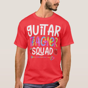 T-shirt Équipe d'enseignants de guitare Premier jour de l'