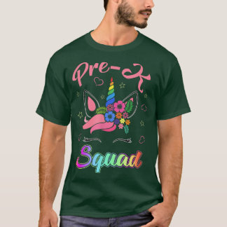T-shirt Équipe D'Enseignants De L'Équipe De Prek Unicorn R